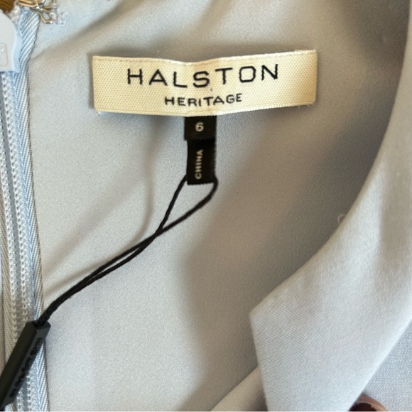 NWT HALSTON Heritage Blue Dress - Picture 9 of 11
